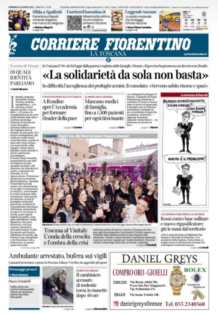 IL CORRIERE FIORENTINO – A Rondine apre l’Accademia per formare leader della pace