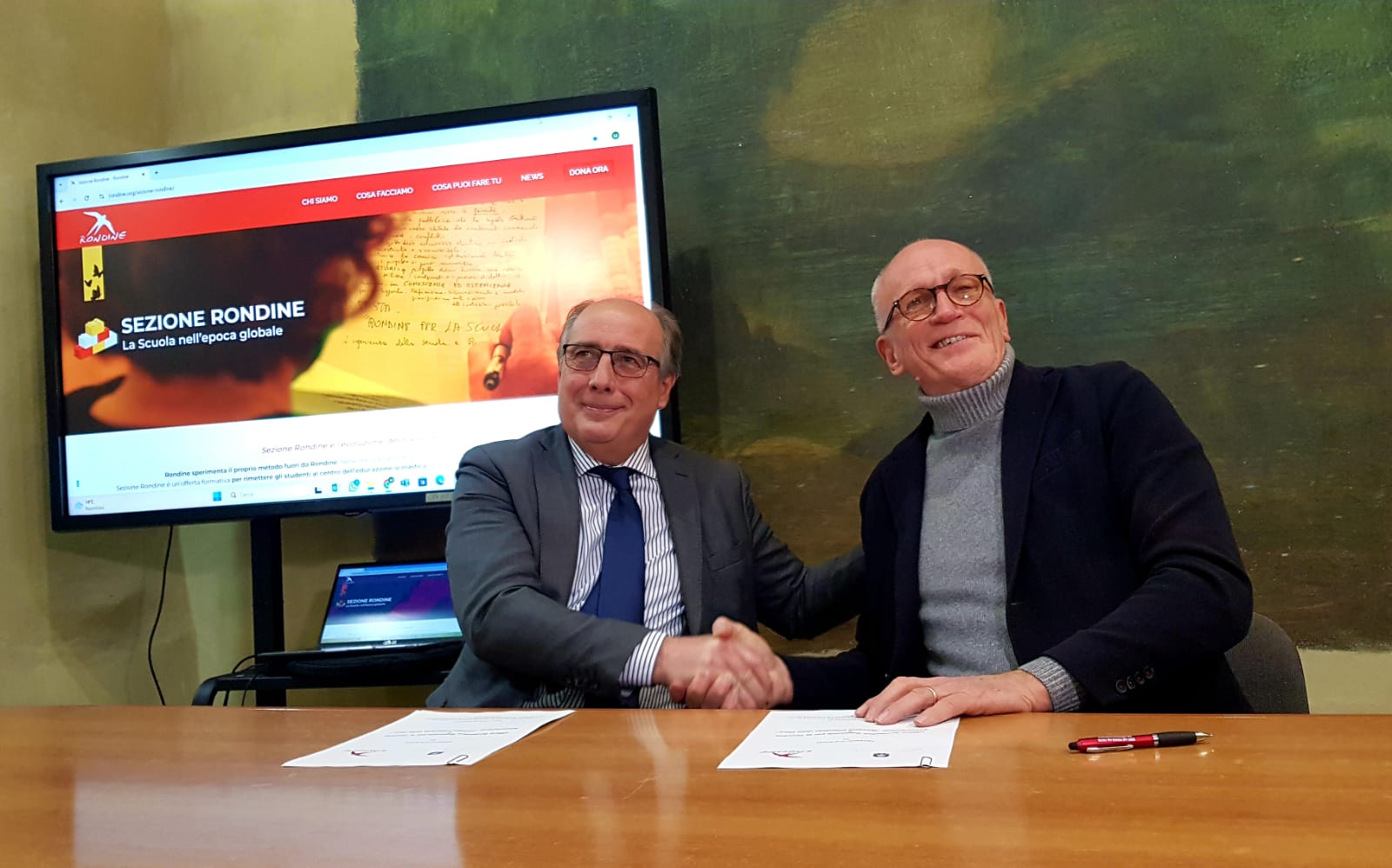 Firma del Protocollo d’intesa tra l’USR Toscana e Rondine Cittadella Della Pace
