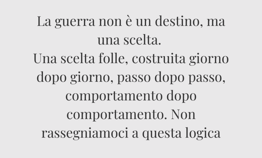 AVVENIRE – Quello del conflitto «ineluttabile» è un falso mito, dobbiamo ribellarci
