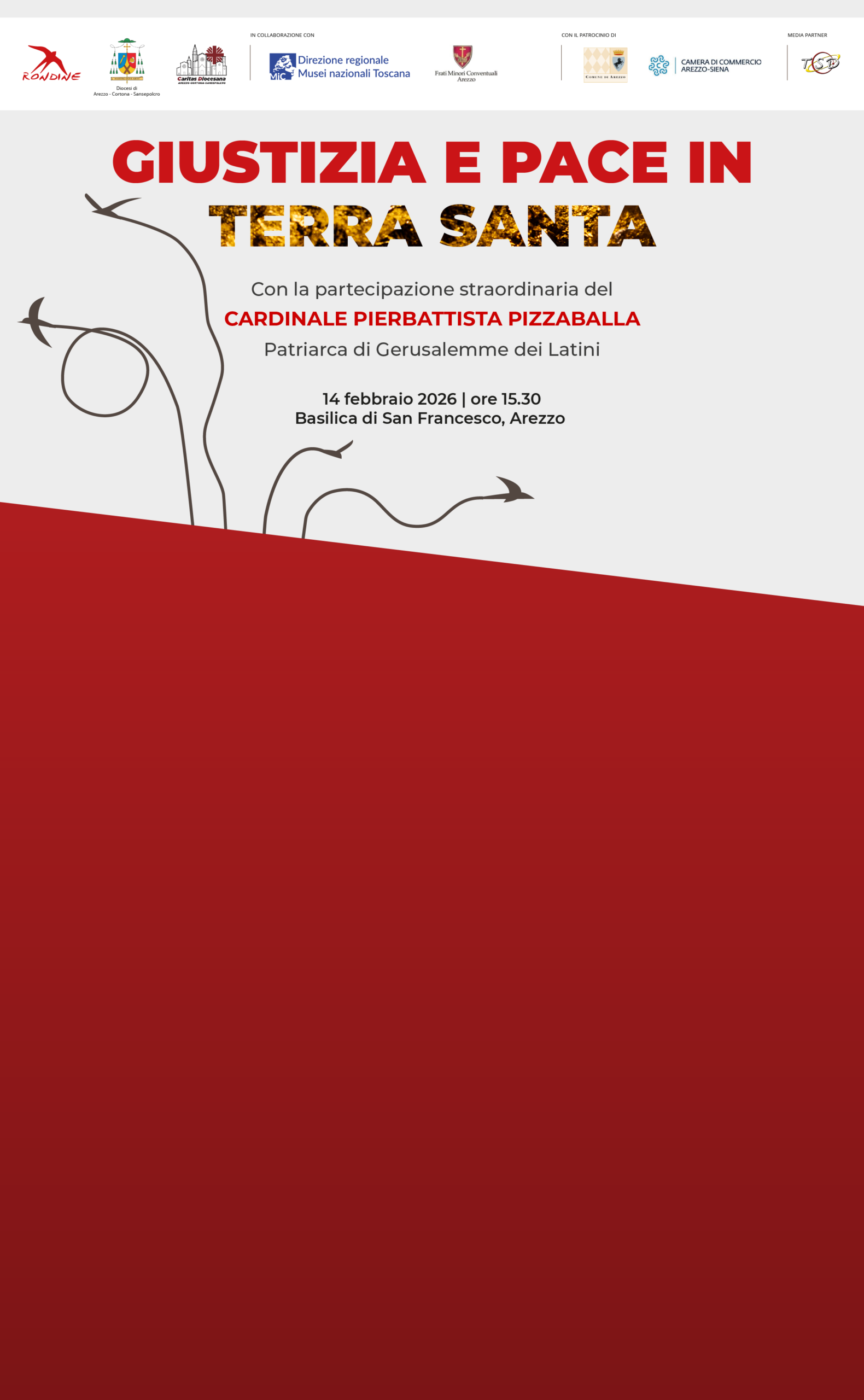 Incontro ad Arezzo con il cardinale Pierbattista Pizzaballa