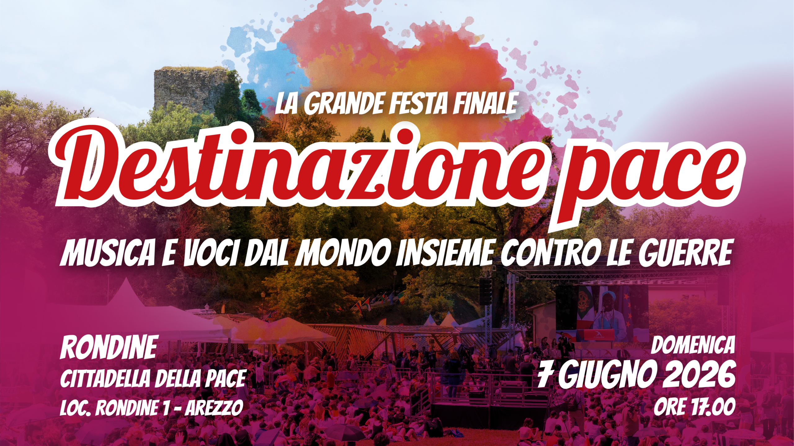 Destinazione Pace. A Rondine la festa finale di YouTopic Fest 2026 tra musica, giovani e impegno globale